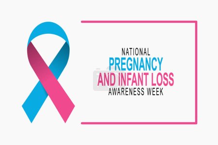 Illustration for National Pregnancy and Infant Loss Remembrance Day background. Vector illustration. - Royalty Free Image
