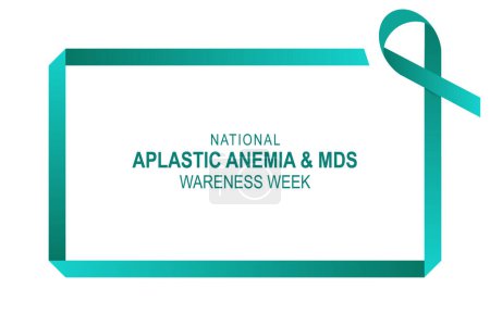 Illustration for National Aplastic Anemia and MDS Awareness Week background. Vector illustration. - Royalty Free Image