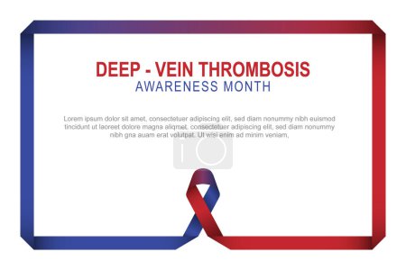 Illustration for Deep Vein Thrombosis Awareness Month background. Vector illustration. - Royalty Free Image