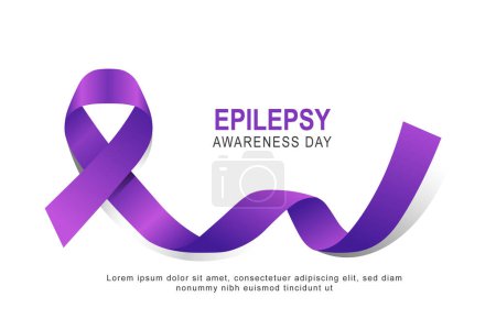 Epilepsie-Bewusstsein oder Purple Day Hintergrund. Vektorillustration.