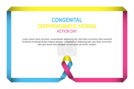 Congenital Diaphragmatic Hernia Action Day background. Vector illustration.