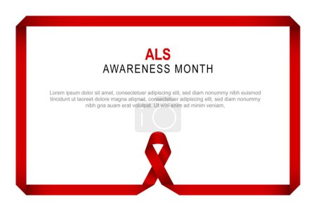 ALS Awareness Month Hintergrund. Vektorillustration.