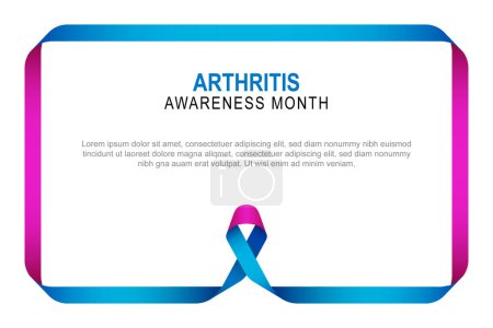 Illustration for Arthritis Awareness Month background. Health. Vector illustration. - Royalty Free Image