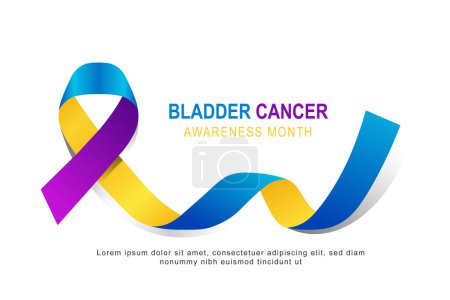 Bladder Cancer Awareness Month background. Vector illustration.