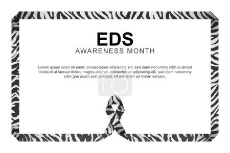 EDS Awareness Month Hintergrund. Gesundheit. Vektorillustration.