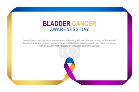 Bladder Cancer Awareness Day background. Vector illustration.