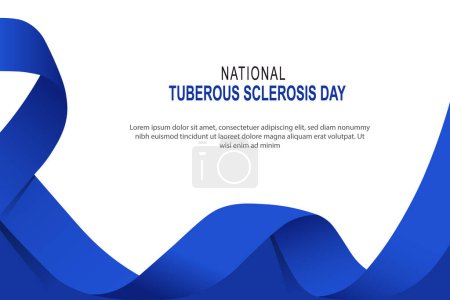 National Tuberous Sclerosis Day background. Illustration vectorielle.