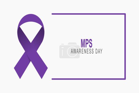Illustration for MPS Awareness Day background. Diseases. Vector illustration. - Royalty Free Image