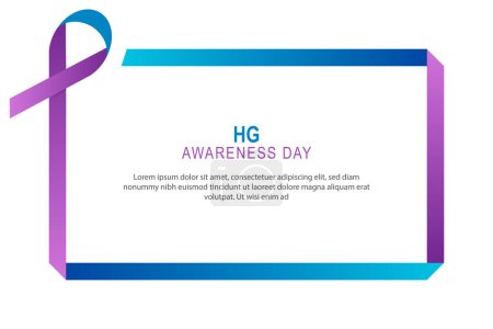 Journée de sensibilisation à HG. La santé. Illustration vectorielle.
