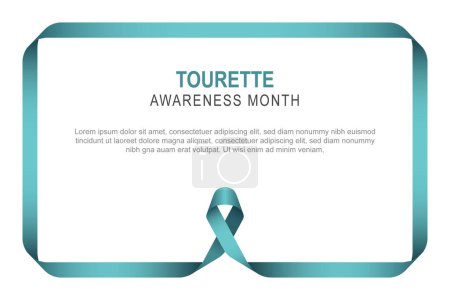 Illustration for Tourette Awareness Month background. Vector illustration. - Royalty Free Image