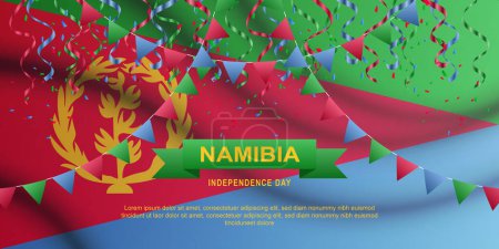 Illustration for Eritrean Independence Day background. Vector illustration. - Royalty Free Image