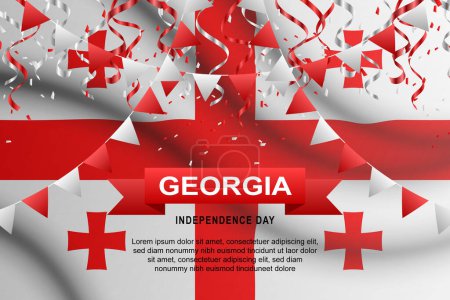 Georgia Independence Day background. Vector illustration.