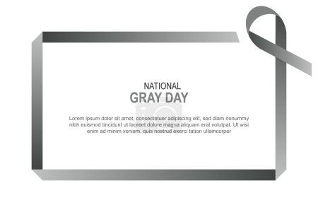 Contexte de la Journée nationale des gris. Illustration vectorielle.