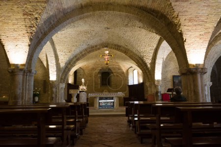 Téléchargez les photos : Chieti, Italie - 29 mars 2024 : Crypte de l'église de San Giustino - en image libre de droit