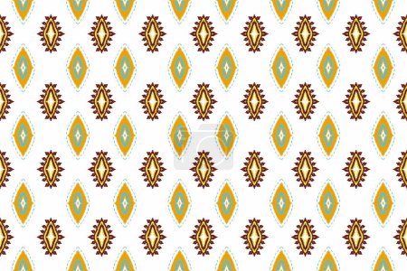 Photo for White backdrop geometric stripes abstract ethnic motif Aztec background design for textile, fabric, decorative, clothes. - Royalty Free Image