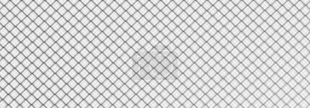 Illustration for Metal wire mesh shadow. Abstract overlay background with blurred pattern of fence grid, rabitz net isolated on transparent background, vector realistic illustration - Royalty Free Image