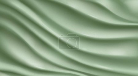 Texture of clay mask, beauty cream, spa cosmetic product. Abstract background of smooth surface of mud mask, gel, skincare product, body cream, vector realistic illustration