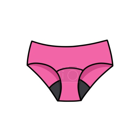Illustration for Menstrual panties doodle icon, vector illustration - Royalty Free Image