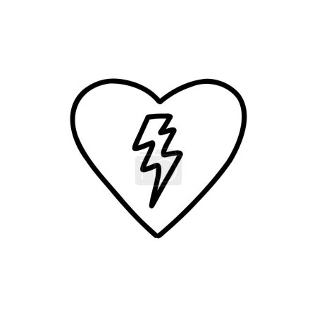 Illustration for Defibrillator doodle icon, vector illustration - Royalty Free Image