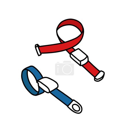 Illustration for Tourniquet bandage doodle icon, vector illustration - Royalty Free Image