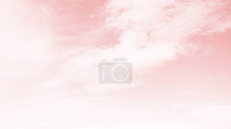 Foto de Nube fondo cielo arco iris pastel color rosa, abstracto colorido textura gradación gradiente escena, fondo de pantalla liso soleado libertad tranquilo paisaje diseño. - Imagen libre de derechos