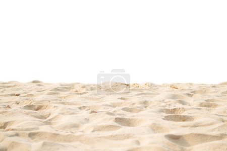 Foto de Desert sand Beach Dry Aislado sobre fondo blanco, Duna de textura Verano Dubai Arabian, Sandy at Coast Tropical Nature, Pile Mountain Construction Land Hill Studio Ground Sea Island Backdrop - Imagen libre de derechos