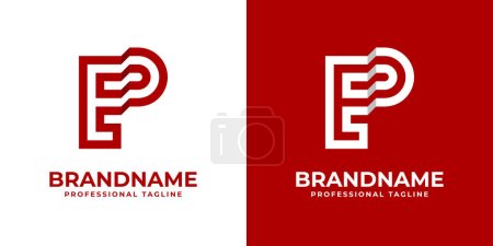 Modern Letter EP Logo, suitable for any business or identity with EP / PE initials.