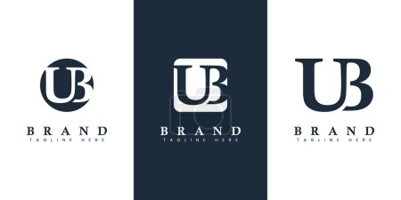Ilustración de Logotipo moderno y sencillo de la letra UB, adecuado para cualquier negocio con iniciales UB o BU. - Imagen libre de derechos