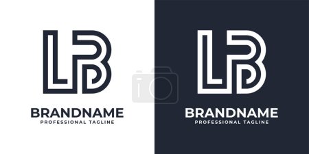 Simple LB Monogram Logo, suitable for any business with LB or BL initial.