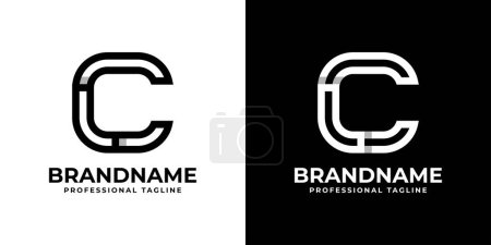 Letter CL or LC Monogram Logo, suitable for any business with CL or LC initials