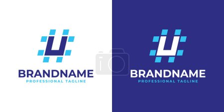 Ilustración de Letra U Hashtag Logo, adecuado para cualquier negocio con U inicial. - Imagen libre de derechos