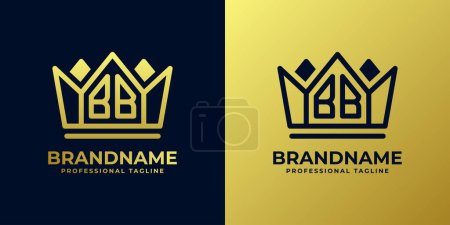 Téléchargez les illustrations : Lettre BB Accueil Logo King Set, pour entreprise avec initiales B ou BB. - en licence libre de droit