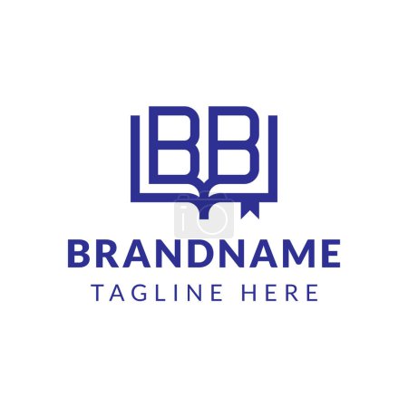 Téléchargez les illustrations : Lettre BB Book Logo, adapté pour les entreprises liées à réserver avec BB intial - en licence libre de droit