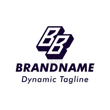Téléchargez les illustrations : Lettres Logo monogramme 3D BB, adapté aux entreprises avec initiales BB - en licence libre de droit