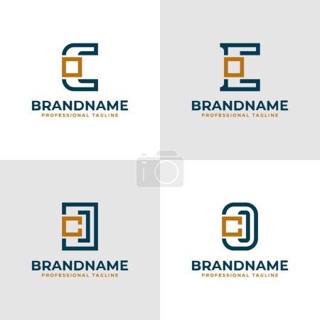 Elegante Buchstaben CO und OC Monogramm Logo, geeignet für Geschäfte mit CO oder OC Initialen