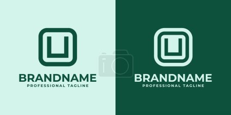 Modern Initials OU Logo, suitable for business with OU or UO initials