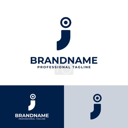 Logotipo del monograma de letras JO o DO, apto para empresas con iniciales JO o OJ