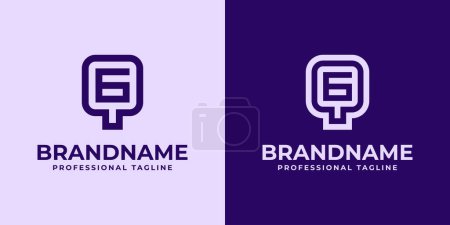 Modern Initials QG and GQ Logo, suitable for business with QG or GQ initials