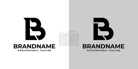 Letters LB or BL Monogram Logo, suitable for business with LB or BL initials