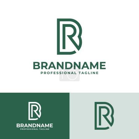 Buchstaben RB Monogramm Logo, geeignet für jedes Geschäft mit RB oder BR Initialen