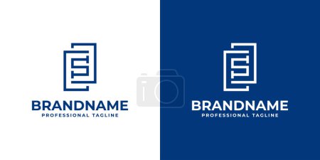 Letters ES Monogram Logo, suitable for any business with ES or SE initials