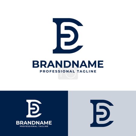 Letters ED Monogram Logo, suitable for any business with ED or DE initials