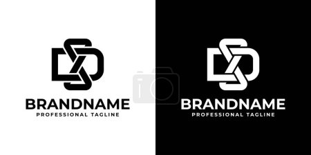 Buchstabe D Infinity Logo, Geeignet für Unternehmen im Zusammenhang mit der Ewigkeit mit D Initiale