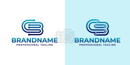 Buchstaben CB Technology Logo, ideal für Tech-Hardware und Elektronik-Marken