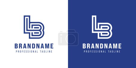 Letters LB Monogram Logo, suitable for any business with LB or BL initials