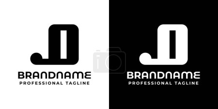 Logotipo del monograma de las letras JO, grande para el branding multisectorial de la compañía