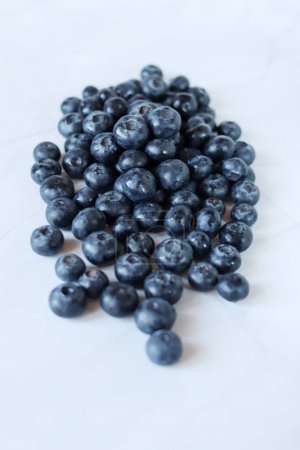 Photo for Fresh blueberries on white background - Royalty Free Image