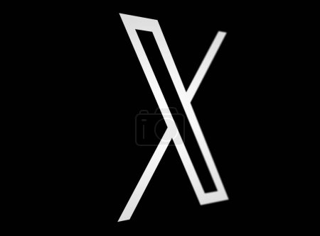 Foto de San Francisco, Estados Unidos, 23 de julio de 2023: El nuevo logotipo X que a partir del 23 de julio de 2023 ha reemplazado al histórico logotipo de Twitter - Imagen libre de derechos