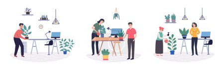 Illustration for Office leisure vector illustration. Engaging in recreational activities strengthens teamwork and collaboration within organization The management supports leisure opportunities to foster positive work - Royalty Free Image