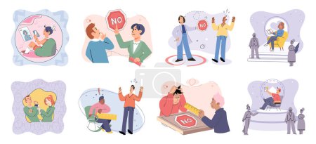 Illustration for Personal zone vector illustration. Understanding and acknowledging our feelings is vital aspect personal growth Positioning ourselves in supportive environment propels personal development Protection - Royalty Free Image